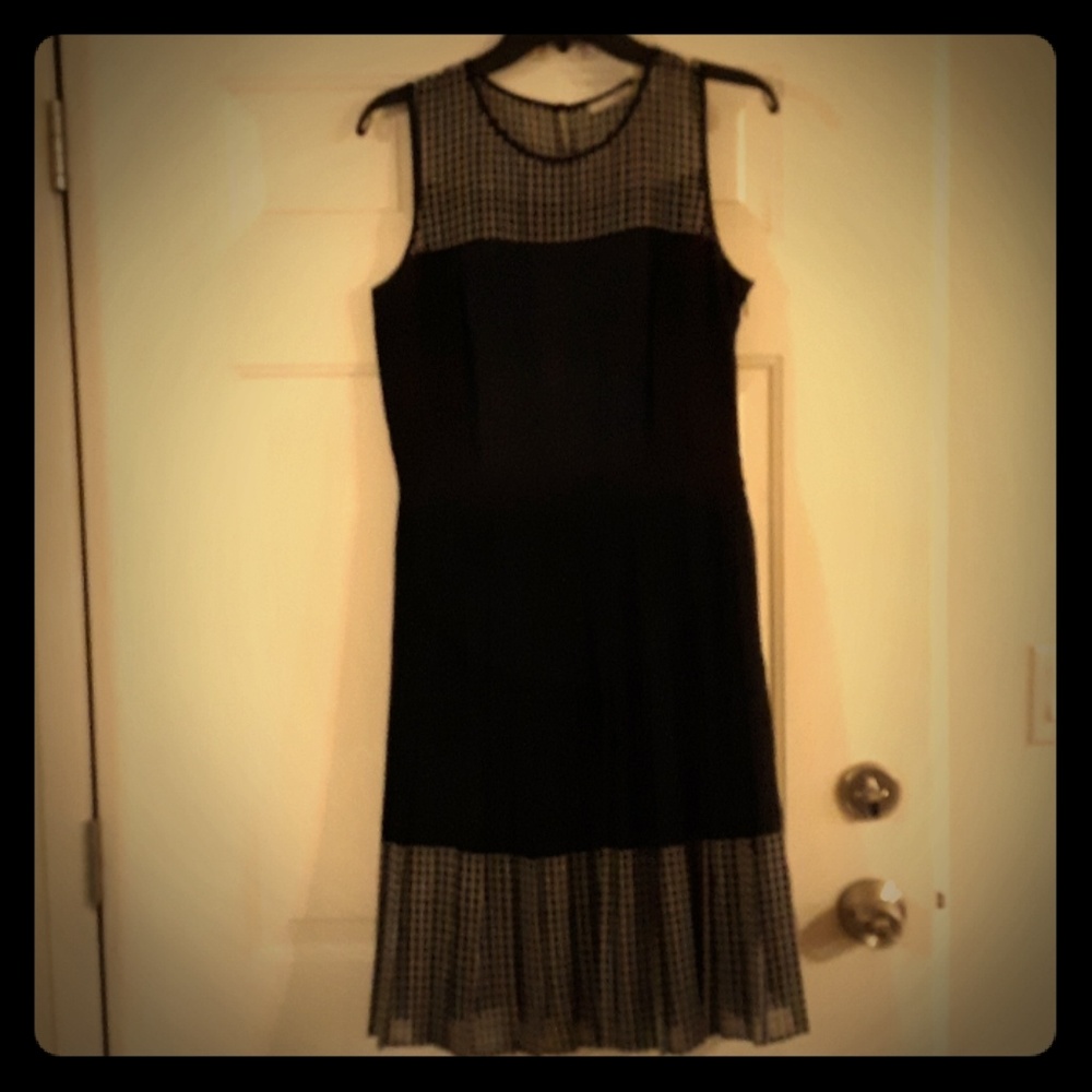 Halogen Women's Black, White & Blue Dress.